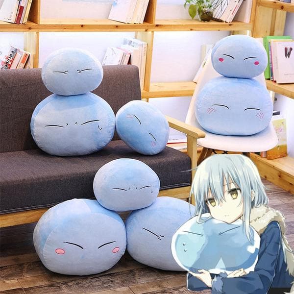 25/35 cm-es anime akkoriban reinkarnálódtam Slime Rimuru Tempest Cosplay Prop plüss töltött babapárnaként