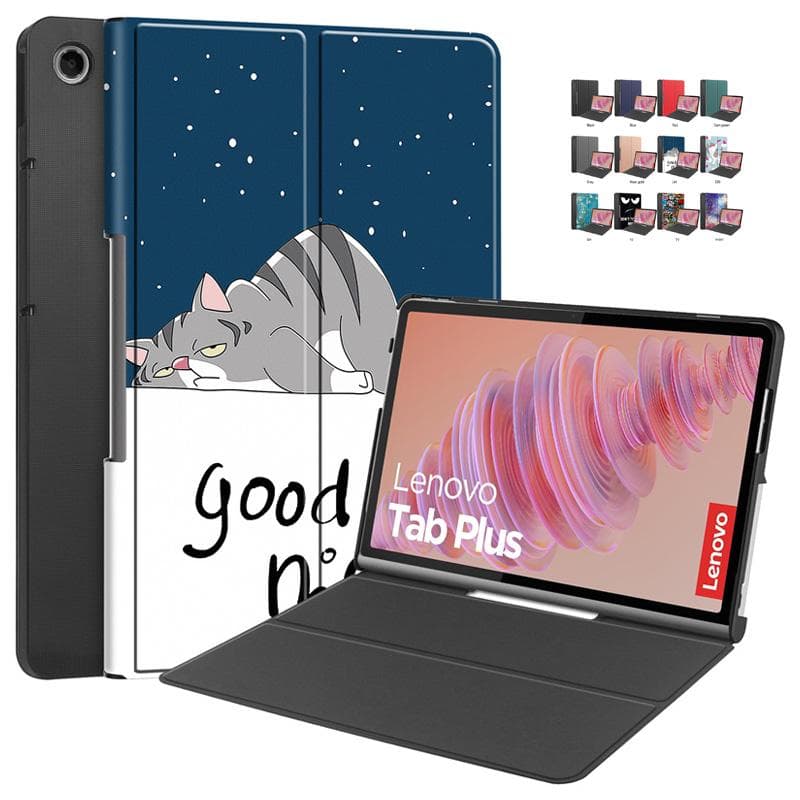 Lenovo Tab Plus 2024 tokhoz, 11,5  aranyos festékes PU bőr kihajtható állványborító Lenovo tb351fu Xiaoxin Pad Studio tokvédő gyerekeknek