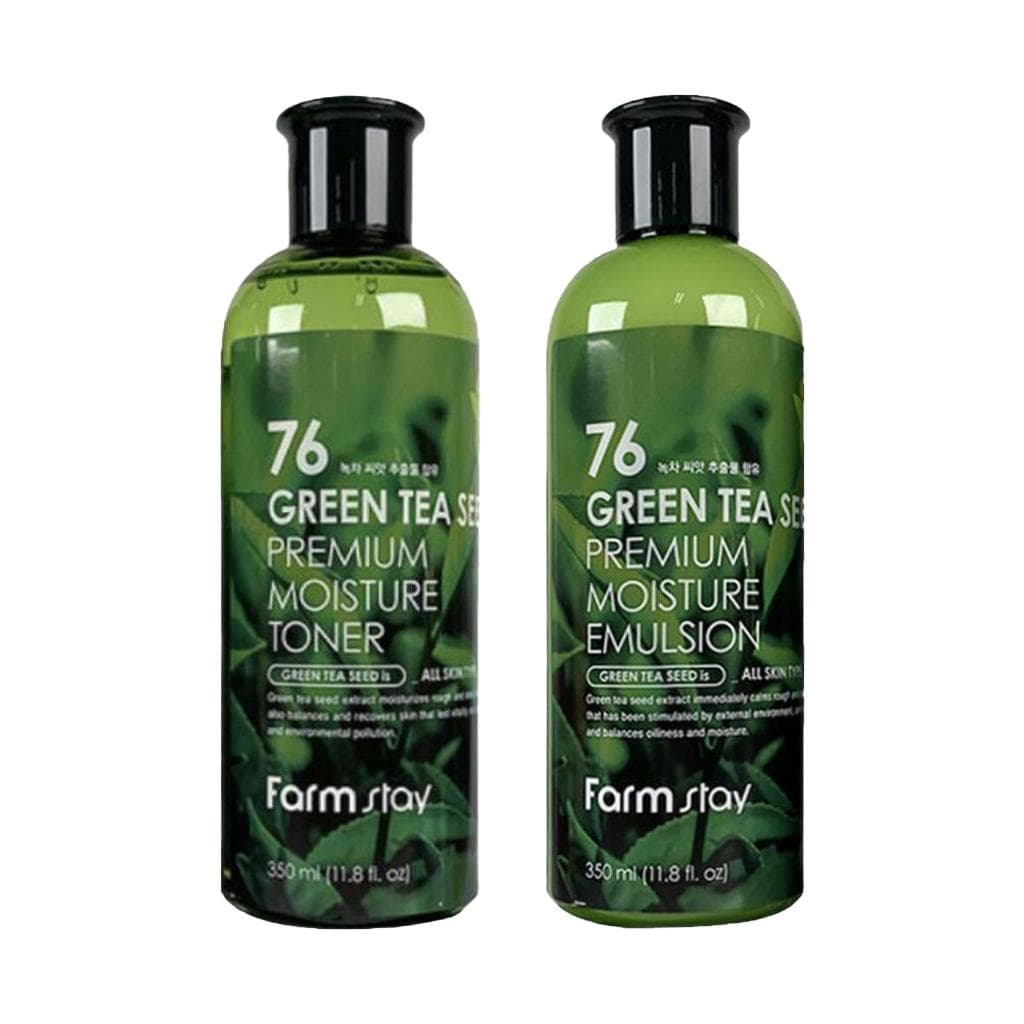 FARM STAY 76 Green Tea Seed Premium Moisture tonik, emulzió, 350 ml (8 lehetőség)