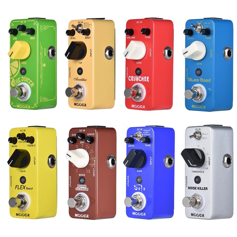MOOER SOLO Distortion Guitar Effect Pedal Highgain True Bypass Full Metal Shell