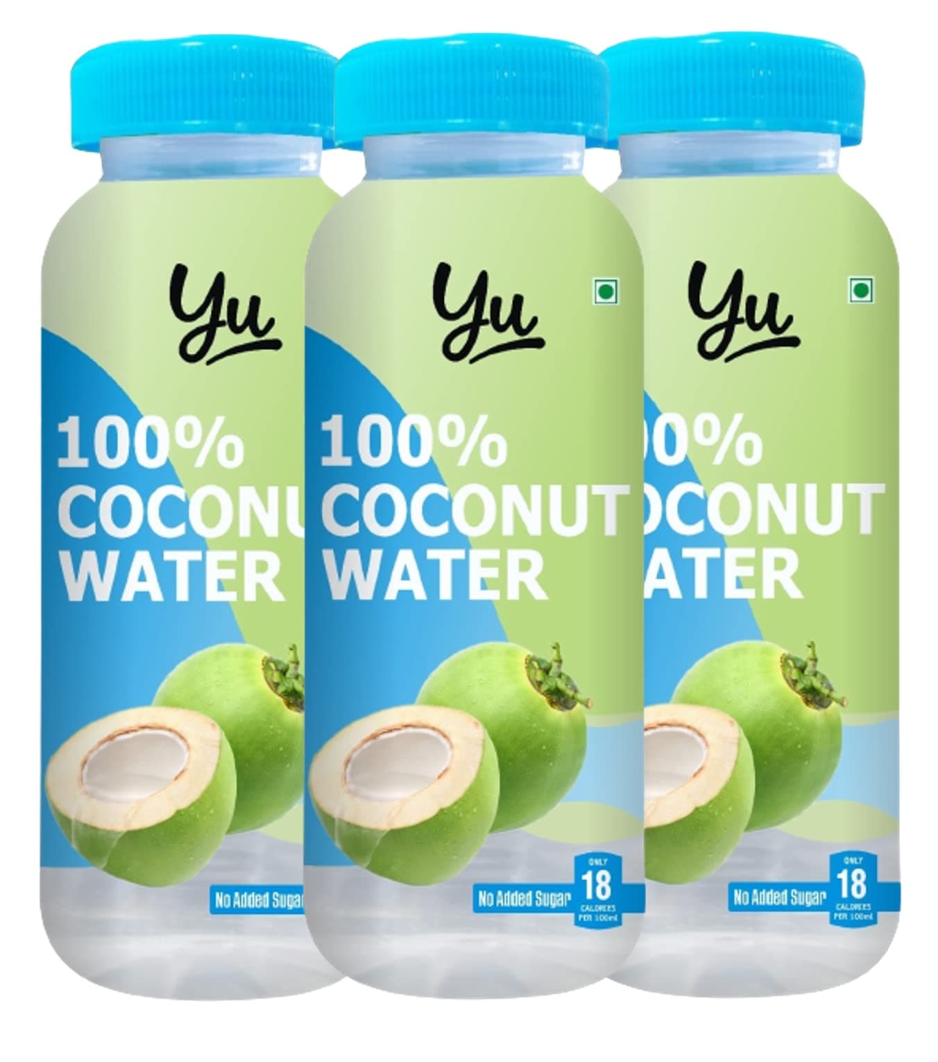 Yu Foodlabs - 100% Természetes Kókuszvíz - Tartósítószermentes - Hozzáadott Cukrot Nem Tartalmaz - 200 ml (3-as csomag)
