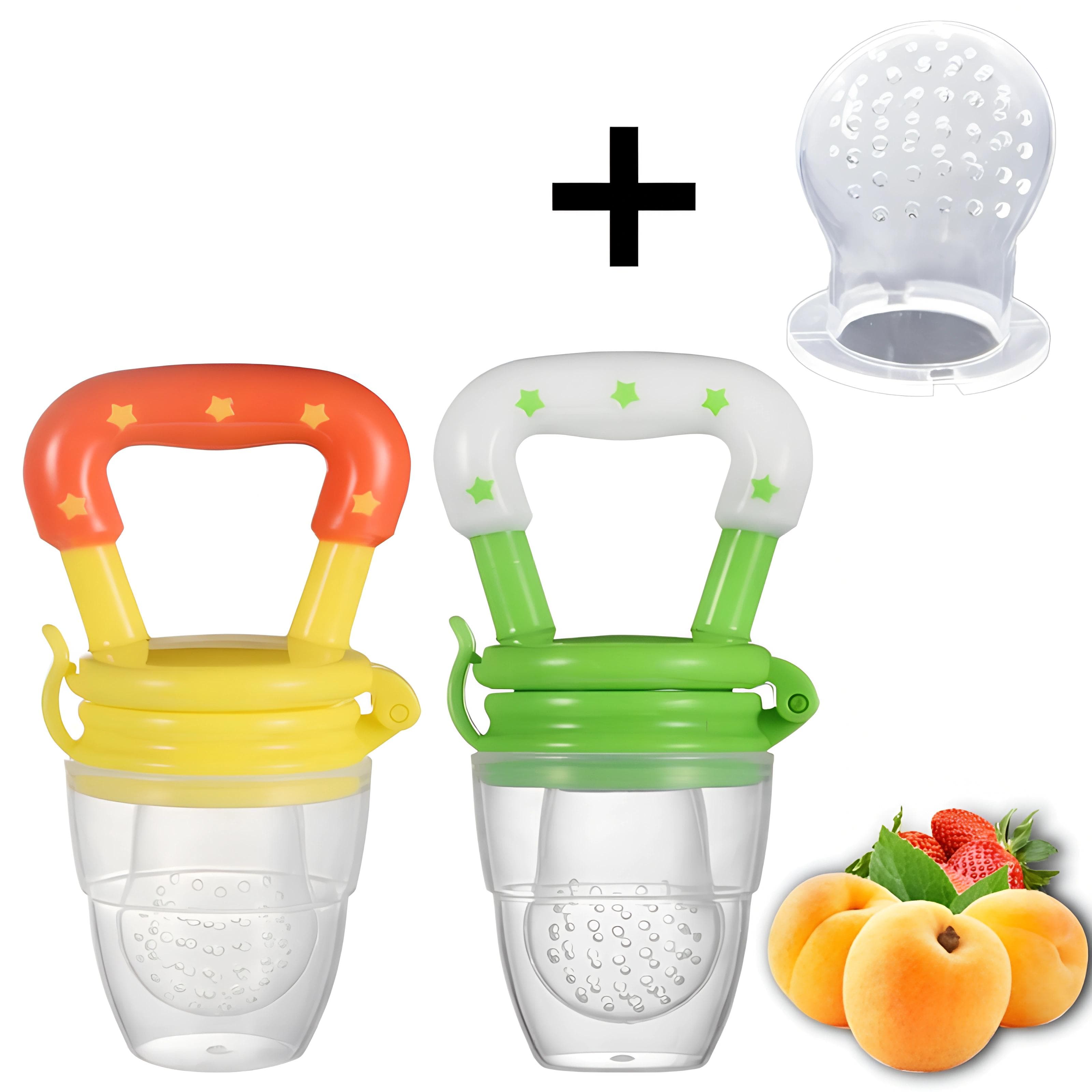 1db Fresh Fruit Food Nibbler Babacumik Szilikon Babaetető cm kék