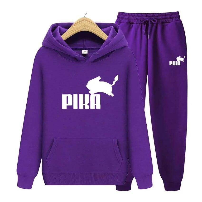 PIKA Print Pulóver Sport öltöny Női Pulcsik Tréningruha Jogger Pulcsi szett Kocogó szettek cm