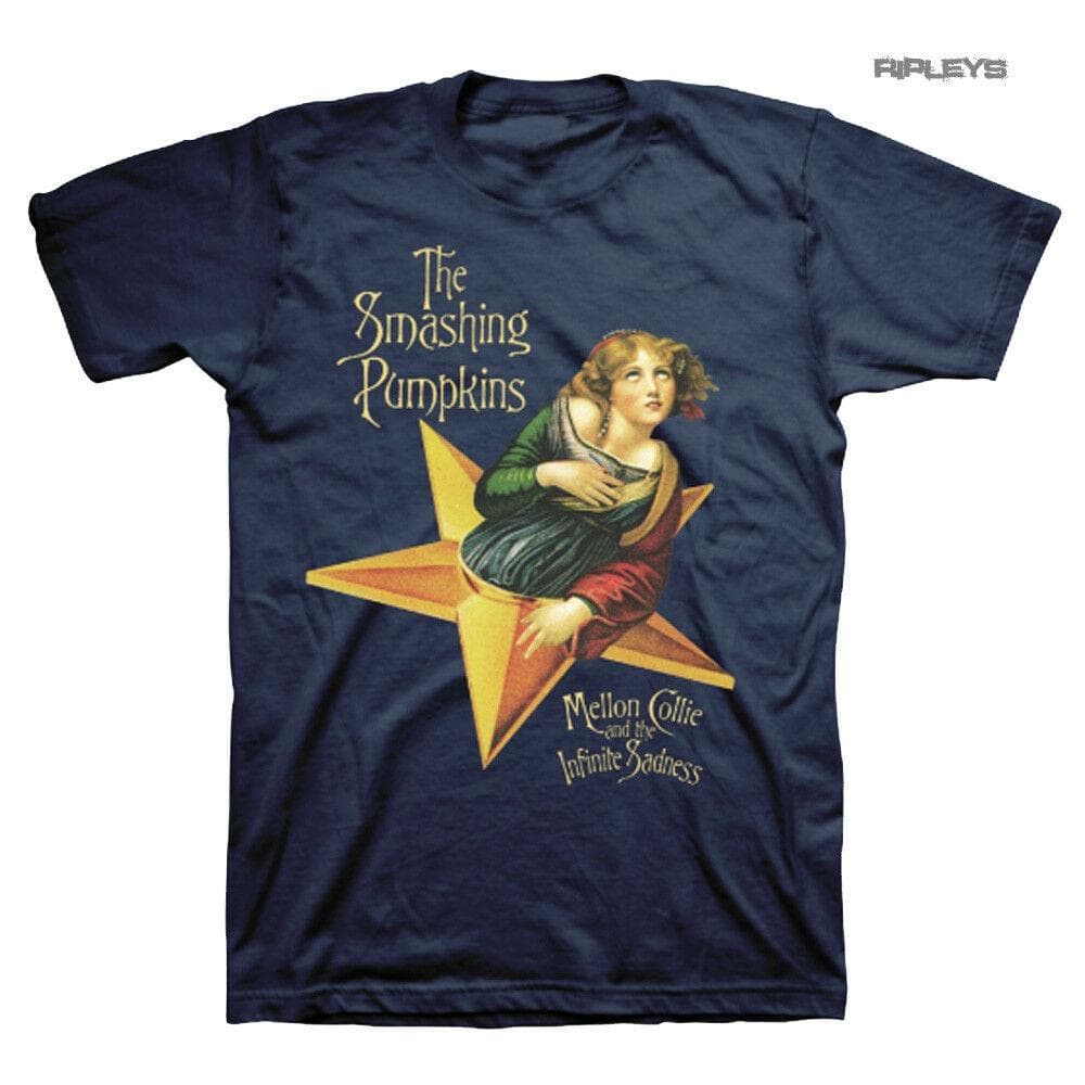 Uniszex póló Smashing Pumpkins Navy Blue Melon Collie Stars cm
