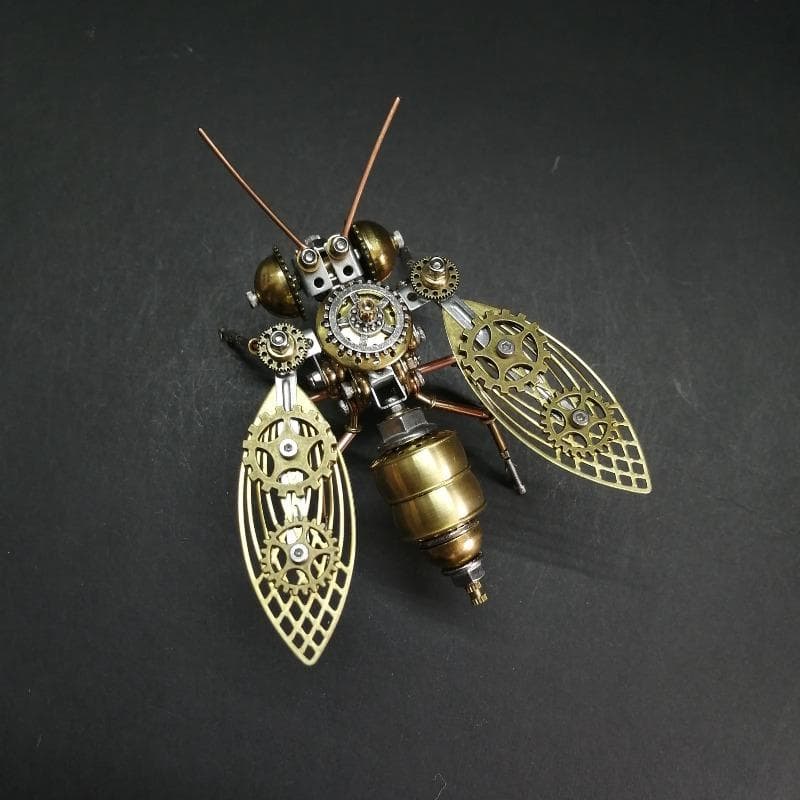 1 Steampunk Mechanikus Méh 3D Fém Modell, Mechanikus Punk Stílusú Összeszerelhető Modellkészlet