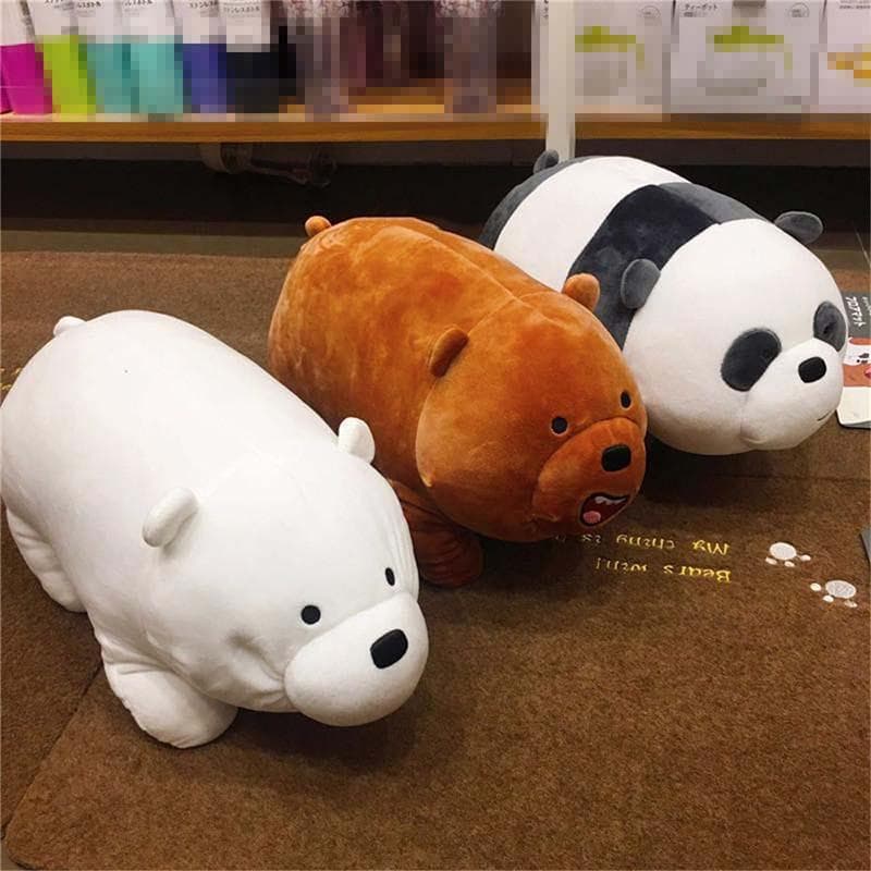 We Bare Bears Ice Bear plüssjátékok Aranyos kitömött baba puha párna gyerekeknek ajándékok