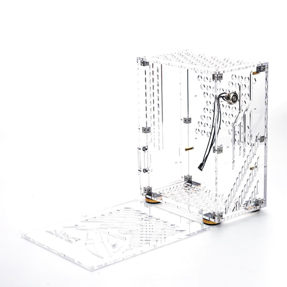 Hordozható kis számítógép tok Plexiglass Shell kompakt PC tok asztali PC tok Mini-ITX alaplap átlátszó