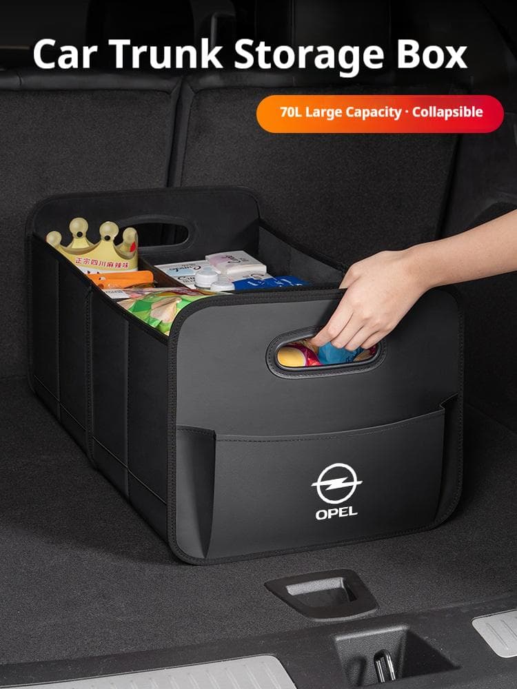 Autó csomagtartó tárolódoboz Nagy kapacitású tárolótáska Bőr Opel Corsa Insignia Mokka Vectra Vivaro Grandland Astra Zafira modellekhez