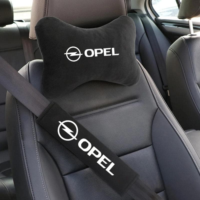 Autó fejtámla, nyakpárna, biztonsági öv, vállpárna, kiegészítő Opel Corsa D, Astra, Insignia, Mokka, Adam, Combo, Vauxhall modellekhez