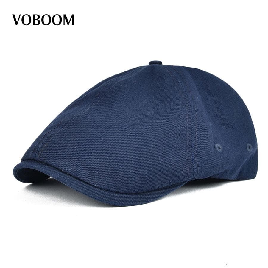 Voboom Nyári Pamut Lapos Sapka Ivy Sapkák Férfi Hírlapíró Női Klasszikus Dizájn Légáteresztő Egyszínű Alkalmi Barett 57-60cm hadsereg