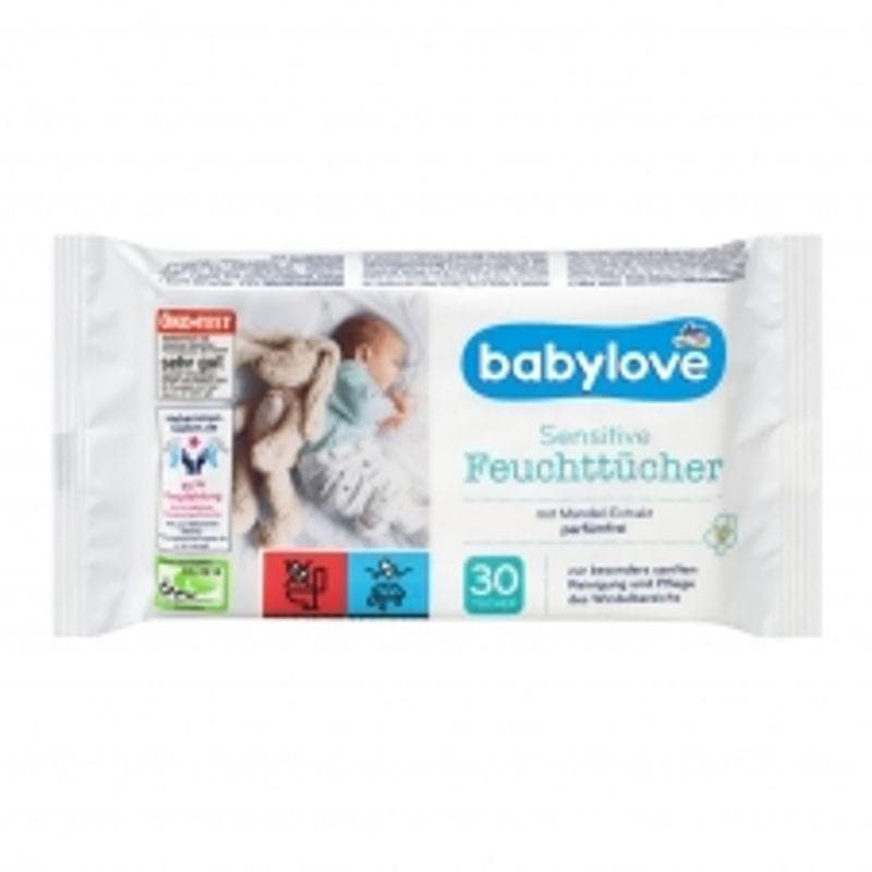Baby Love nedves törlőkendők érzékeny bőrre (30 csomag)