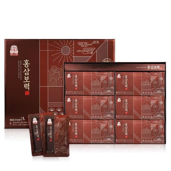 CheongKwanJang 60 éves vörös ginseng power 60 csomag 3000ml + bevásárlótáska Családi hónap Holdújév ünnepi ajándékkészlet, 3L, 1