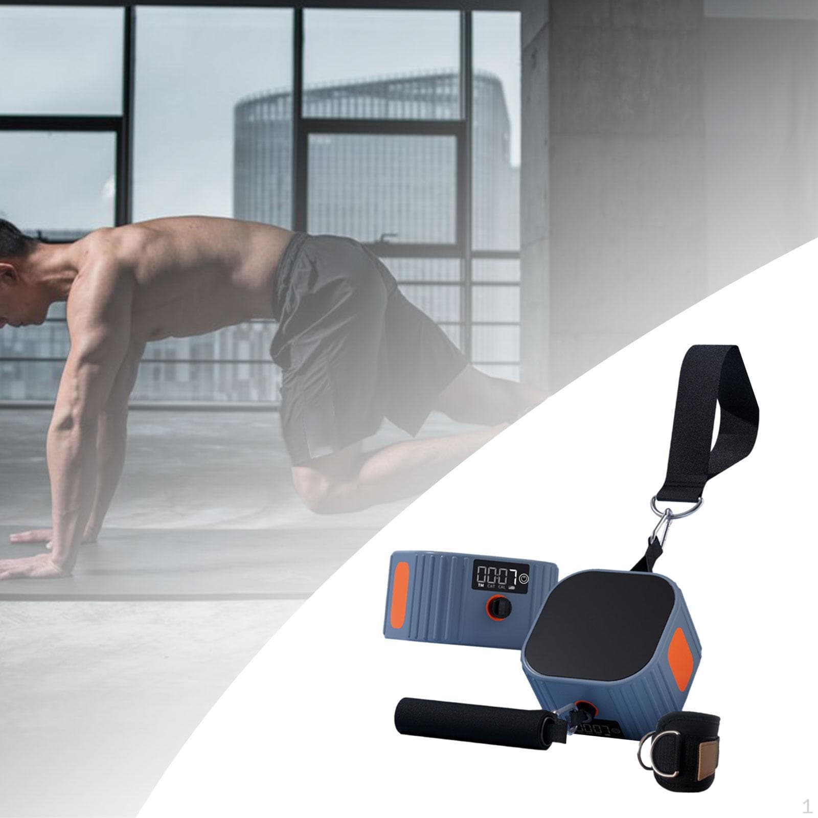 Edzőterem Fitness Eszközök Ellenállás Gép Intelligens hordozható elektromos erőedzés narancssárga