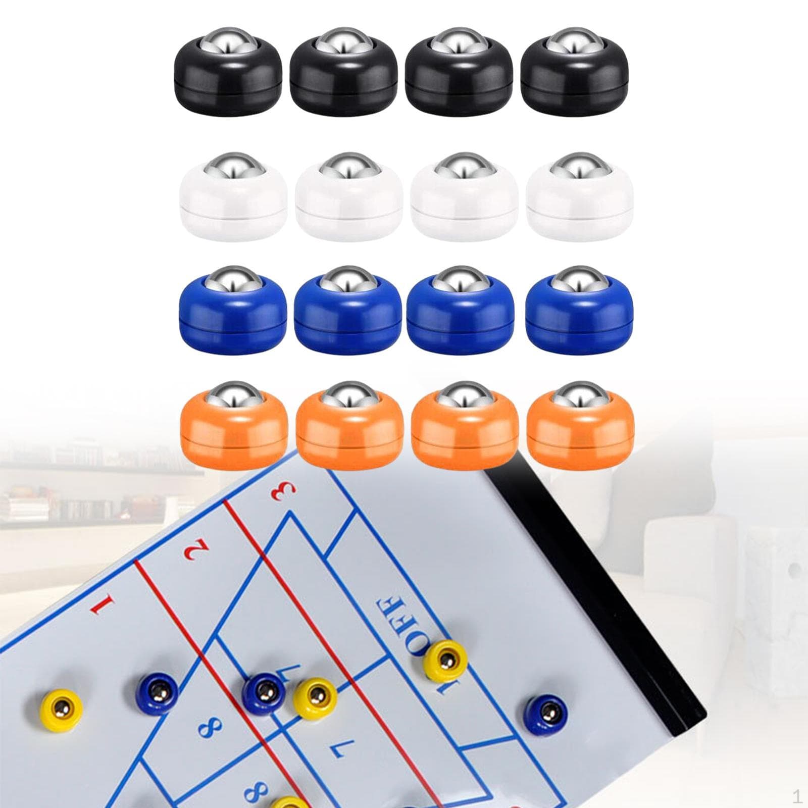 16x Shuffleboard Pucks asztali átmérő 25 mm asztali játék