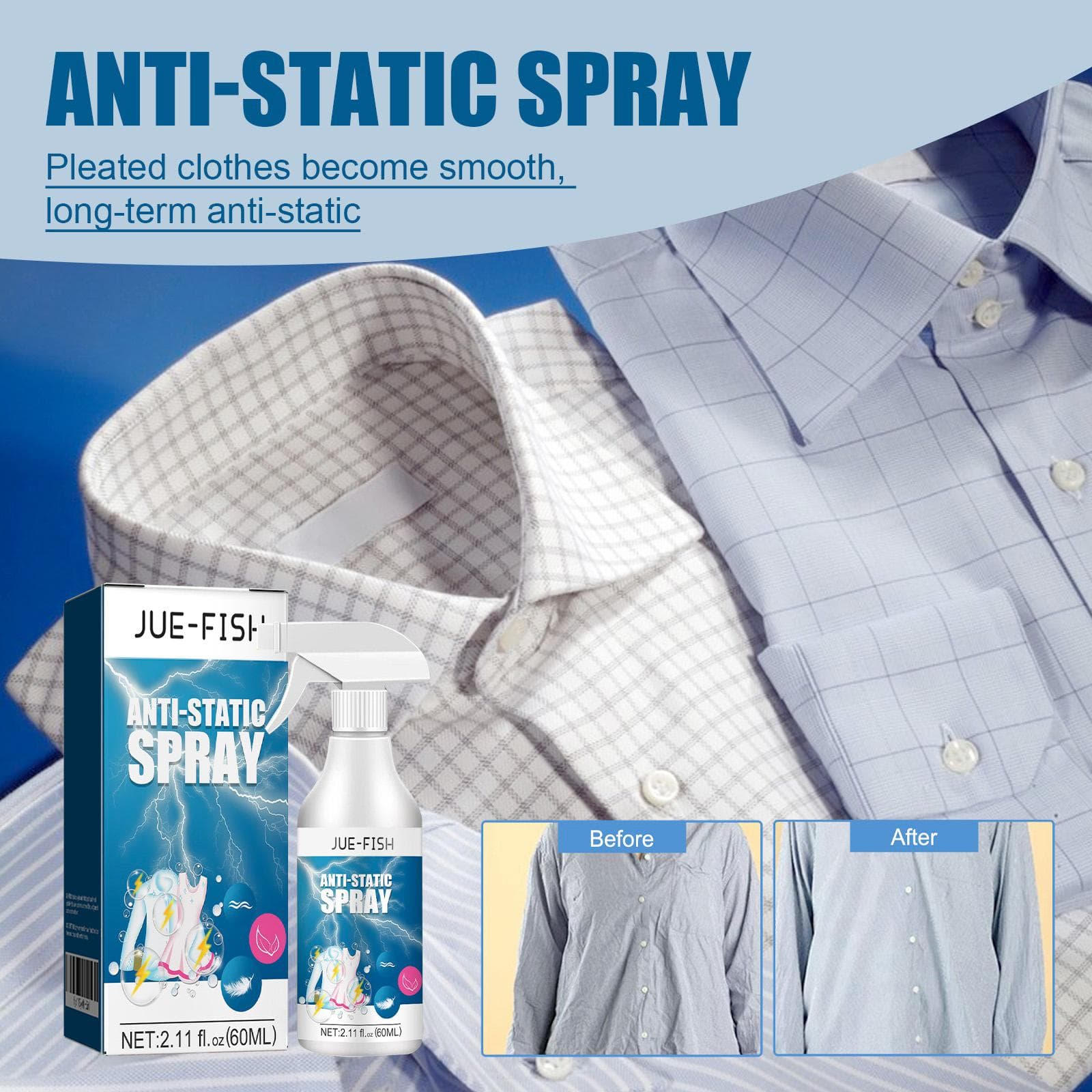 Antisztatikus Spray Otthoni Ruhák Paplan Statikus Eltávolítás Hosszú Hatású Toll Hajspray