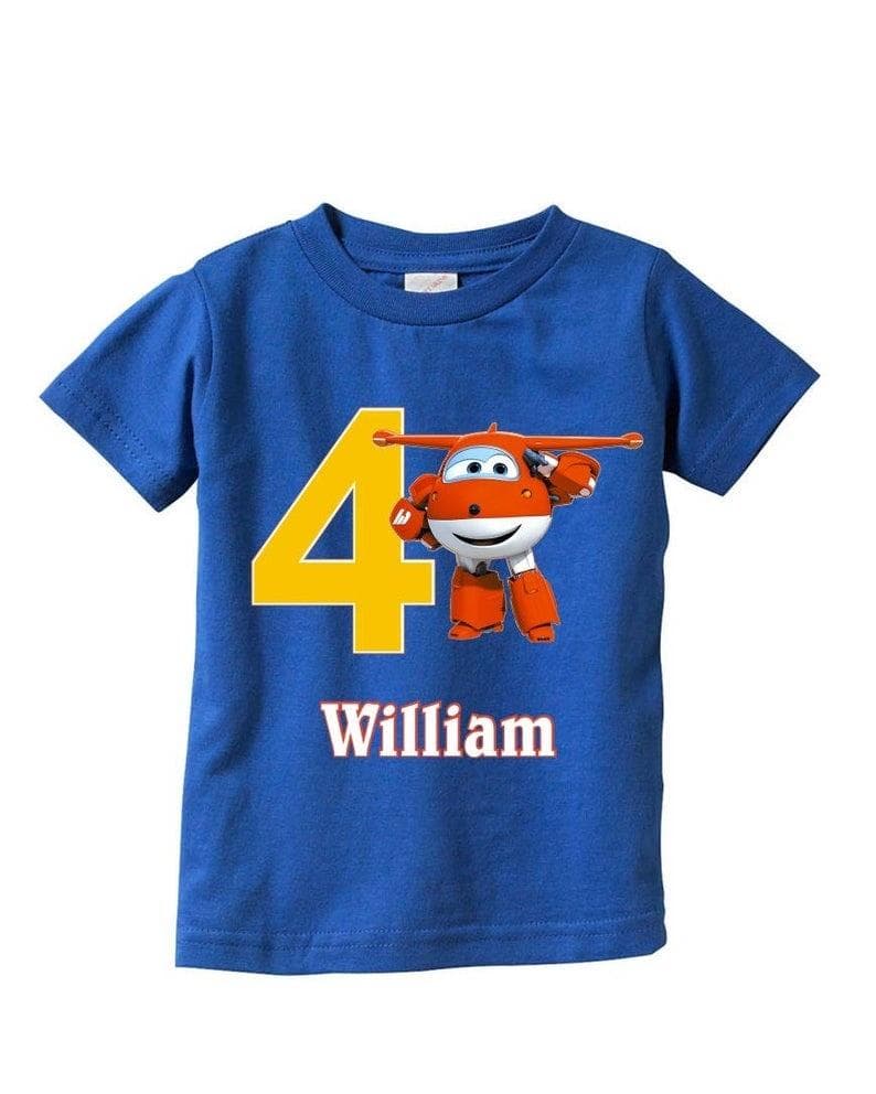 Super Wings Jett Születésnapi Unisex Póló Jett Születésnapi Unisex Póló cm
