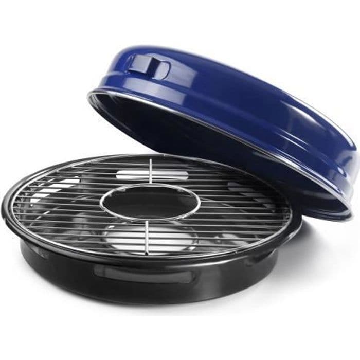 Barbecue grill sur Gaz - Ibili - 980032 - Acier Émaillé - Inox - Poignée intégrée