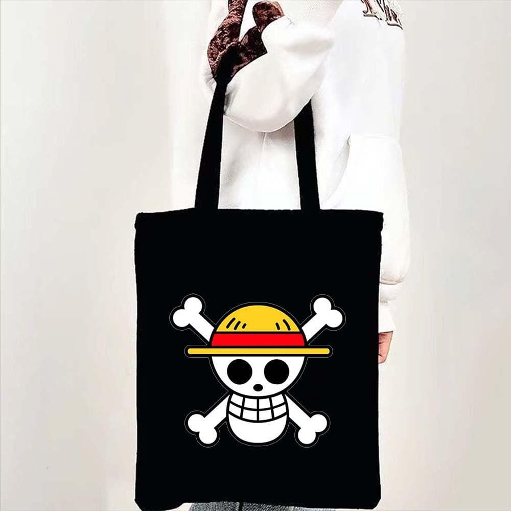One Piece Luffy mintás vászon egyszemélyes vállú bevásárlótáska 7518