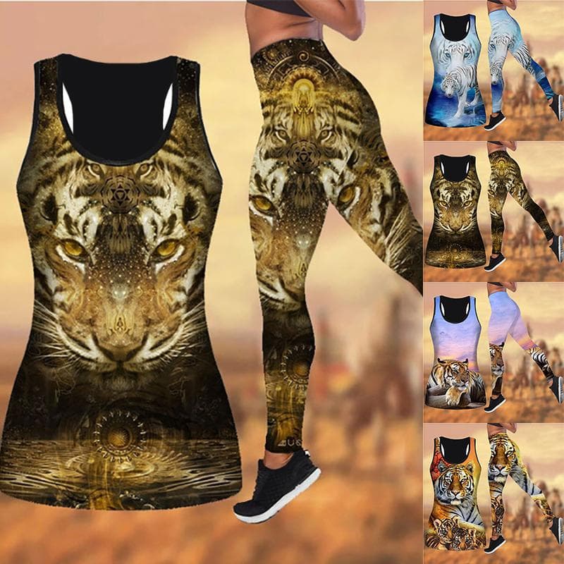 Kis tigrismintás jógaruha női divat 3D nyomtatott edzés leggings Fitness sport magas derekú alkalmi jóga nadrág cm narancssárga