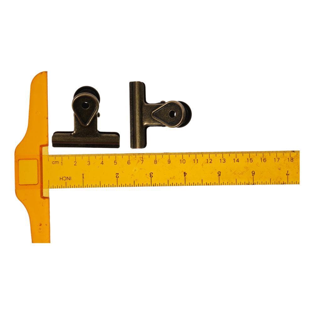 Többfunkciós Fém Visszafogó 1.97 Hüvelyk/5cm Bronz Dokumentum Tároló Jegycsipesz Irodaszer Iroda