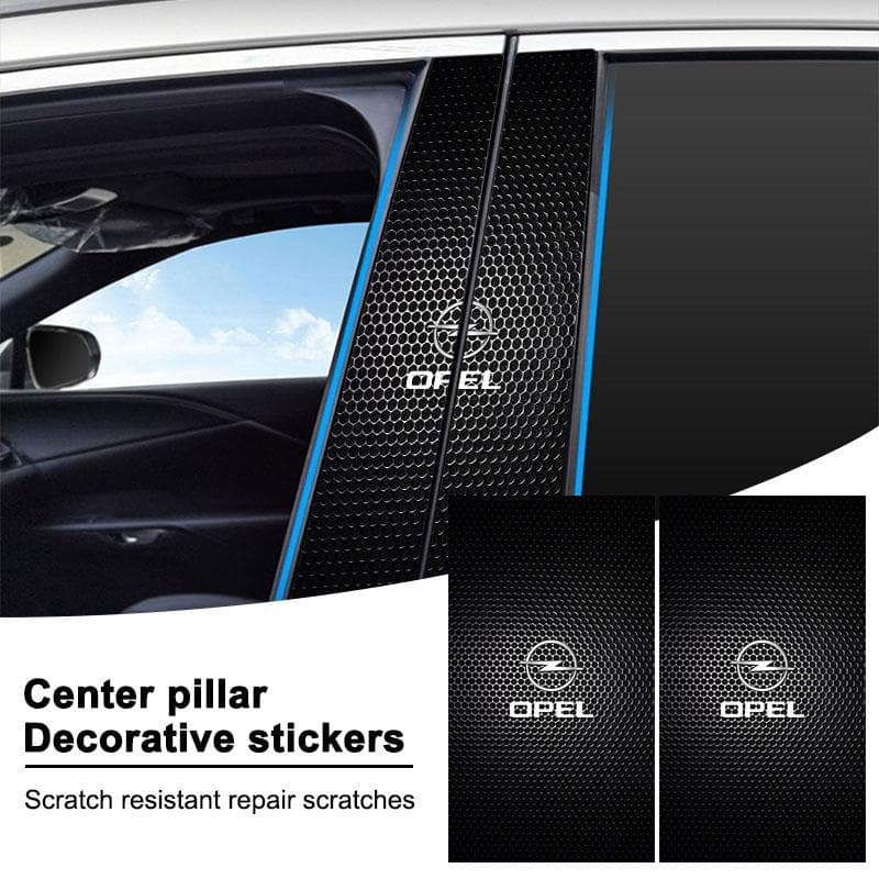 2db Autó Logó Középső Oszlop Védőfólia Karcálló Matrica Matrica Opel Insignia Astra Antara Meriva Zafira H G Corsa