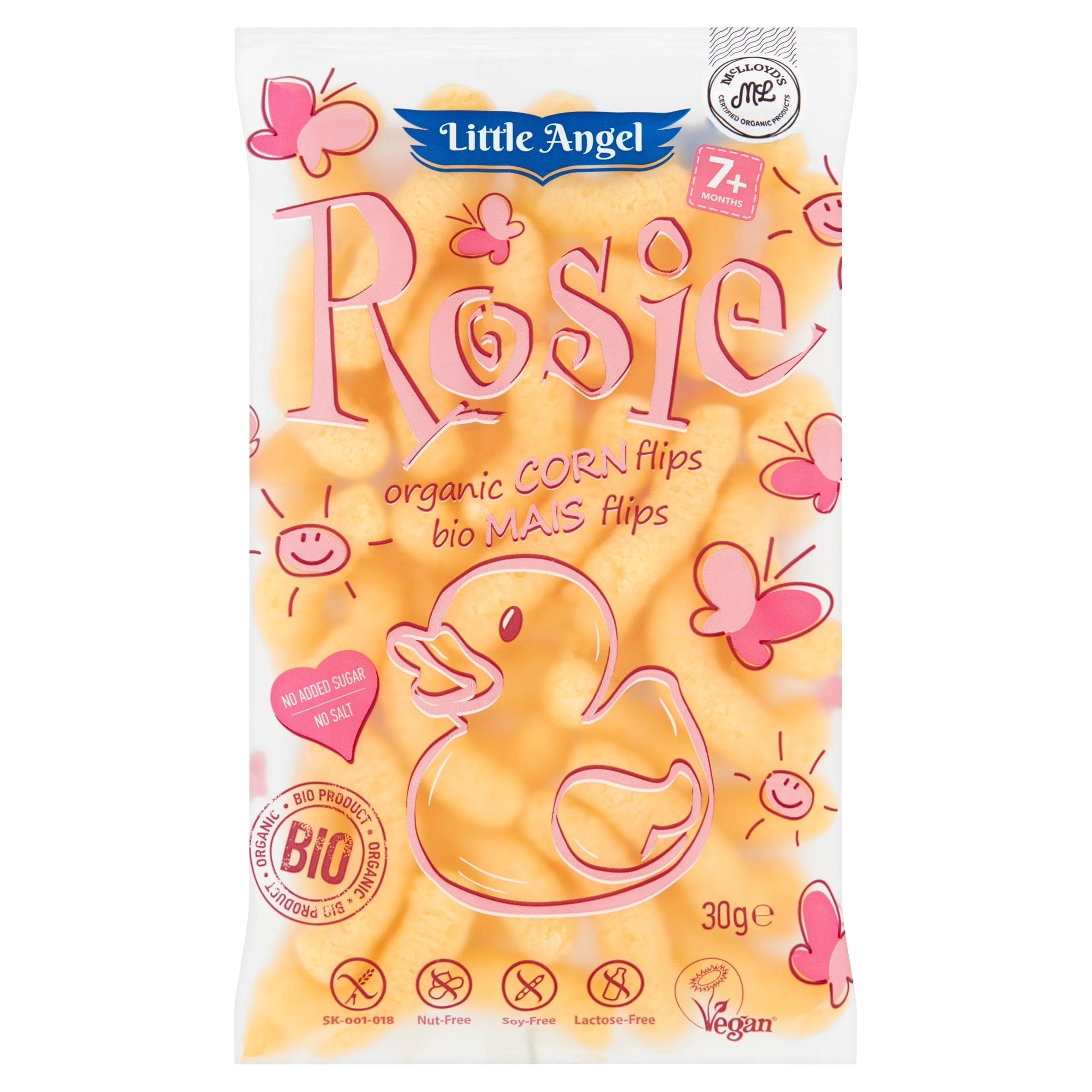 Little Angel Rosie Bio Sült Kukorica Csipsz 30g