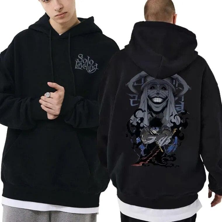 Anime Solo Leveling Sung Jin Woo Grafikus kapucnis pulóver őszi téli unisex divat túlméretezett pulóverek Uniszex Harajuku Unisexga pulóverek