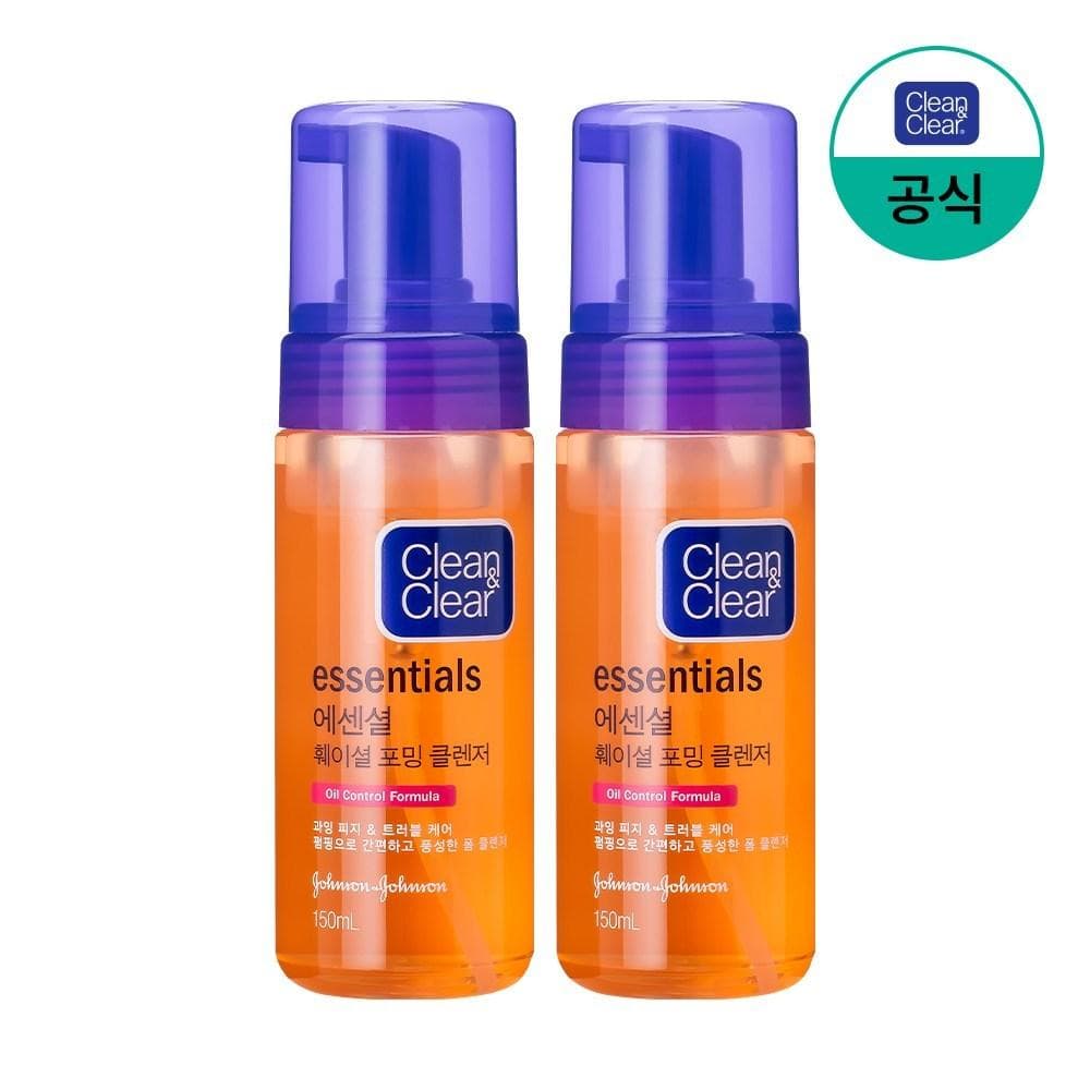 Clean&Clear Essential Arctisztító Hab, 150ml, 2 darab