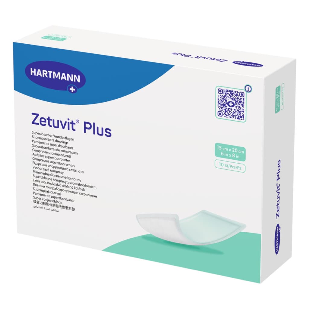 Zetuvit Plus steril sebpárna 15 x 20 cm 10 db