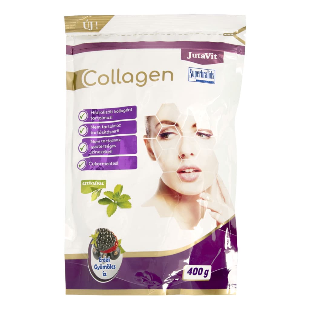 JutaVit Collagen italpor - erdei gyümölcs 400 g