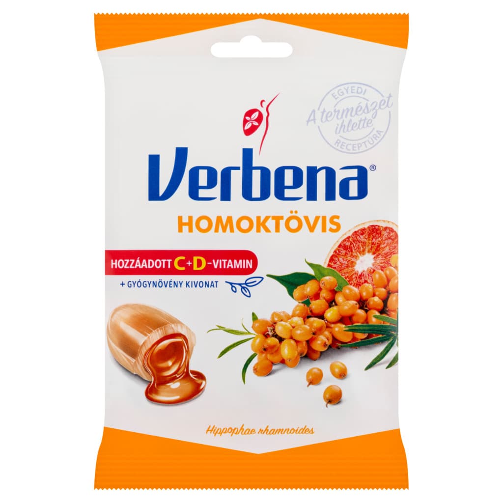 Verbena gyógynövényes cukorka - homoktövis 60 g