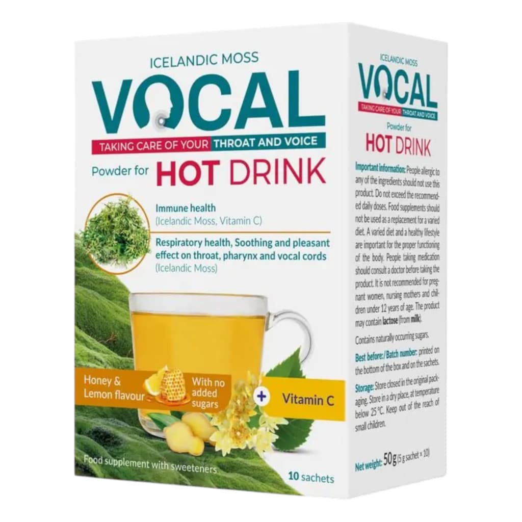 Vocal Hot drink forró italpor - méz és citrom 10x5 g