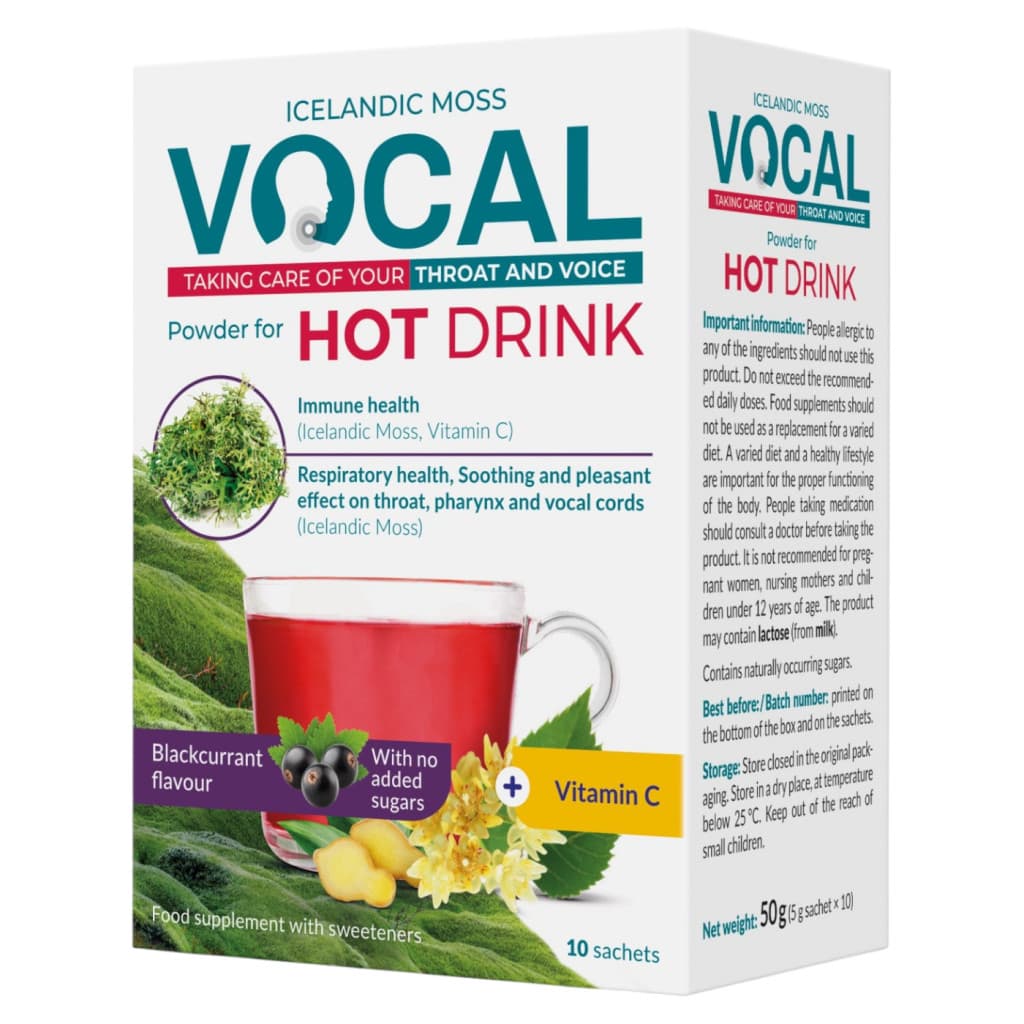 Vocal Hot drink forró italpor - feketeribizli 10x5 g
