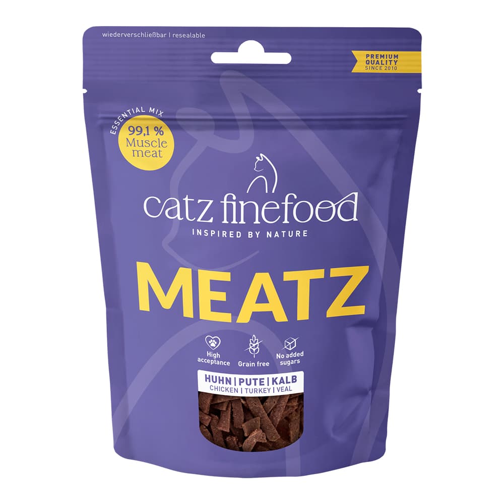 45g catz finefood Meatz macskasnack vegyes csomag: Essential mix