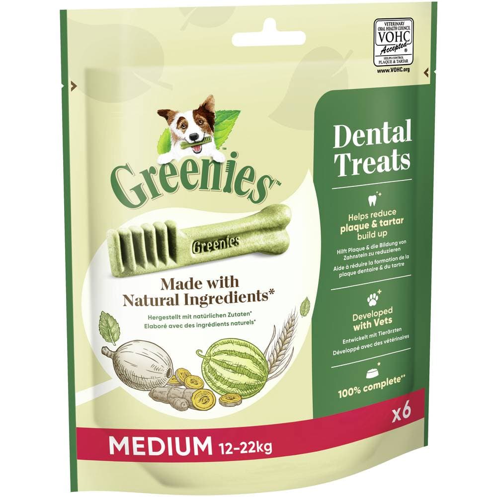 170g/6db Greenies fogápoló rágósnack kutyáknak - Medium