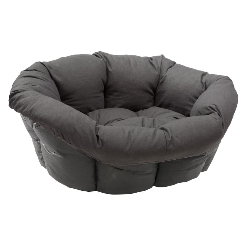 Sofà ágybetét Ferplast Siesta Deluxe kutyakosárhoz, antracit, 4-es méret: H 64 x Sz 48 x M 25 cm