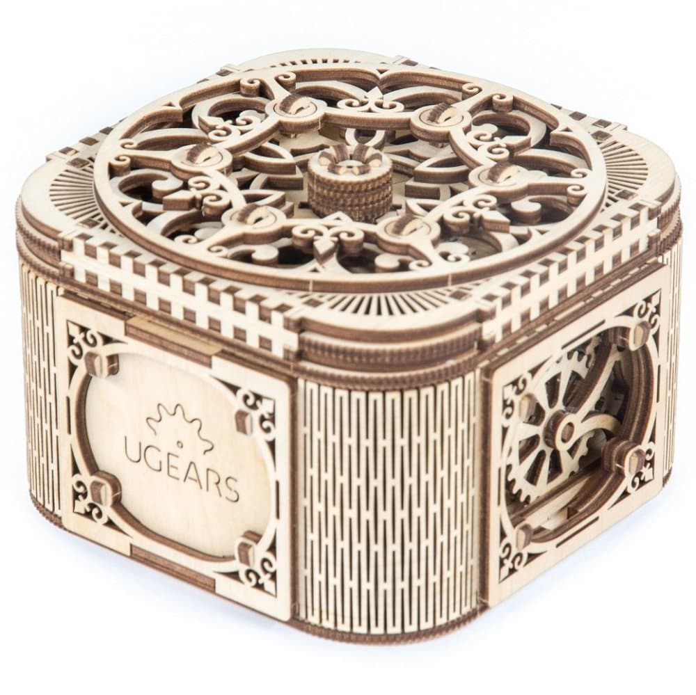 Ugears 3D fa mechanikus ékszerdoboz puzzle