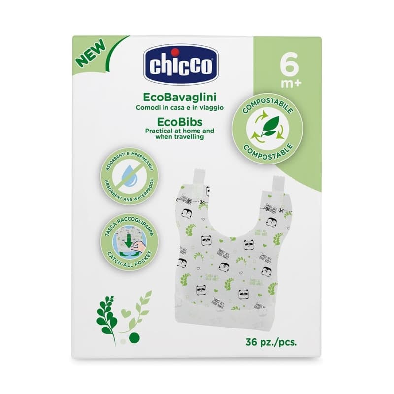 CHICCO Eldobható, komposztálható előke 36 db