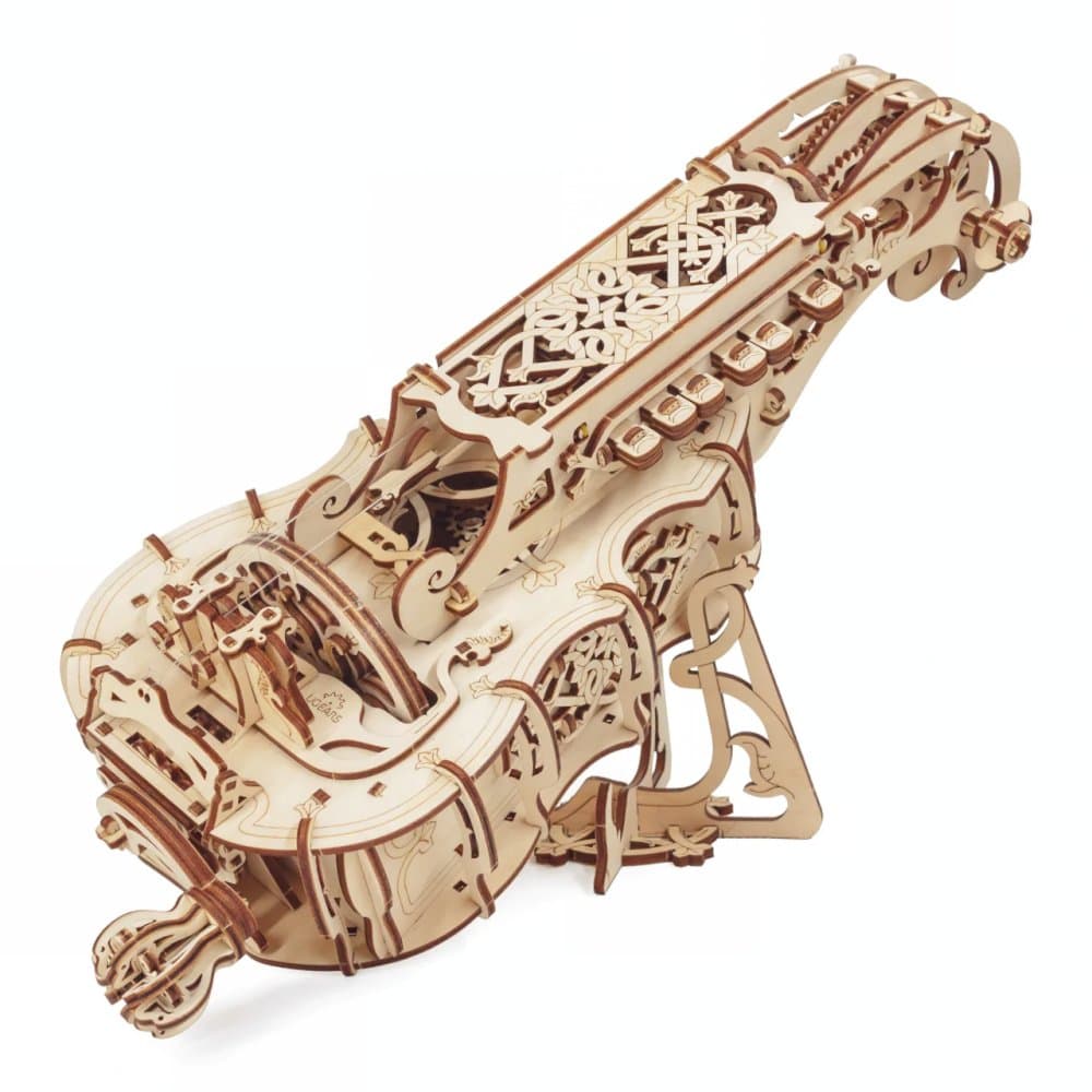 Ugears 3D fa mechanikus modell – tekerőlant (Hurdy-Gurdy)