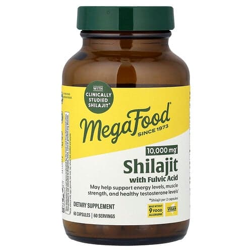 MegaFood, Shilajit With Fulvic Acid, 60 Capsules