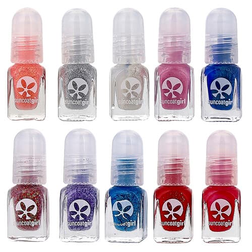 SuncoatGirl, Water-Based Nail Polish Kit, Flare & Fancy, 12 Piece Kit