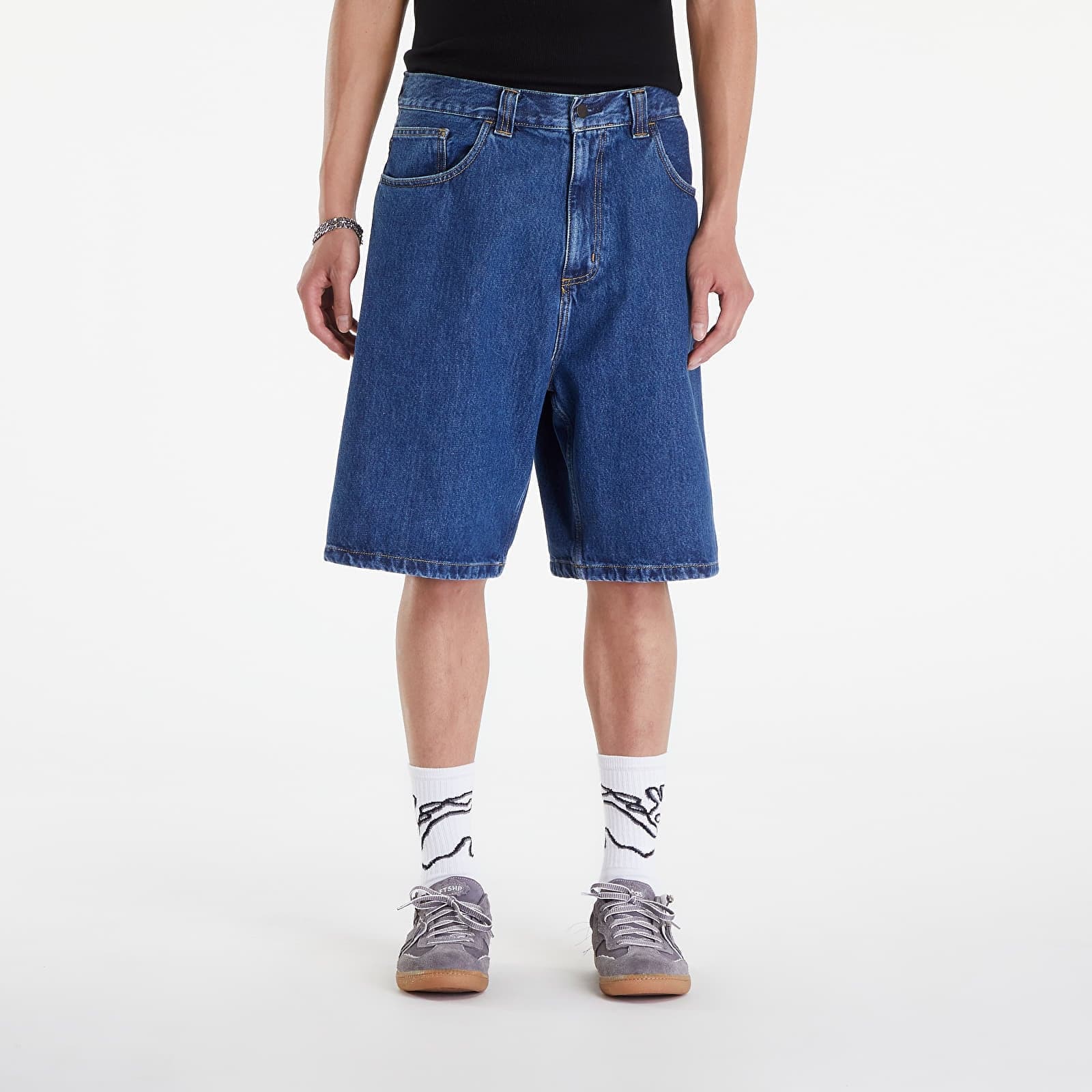 Shorts Carhartt WIP Brandon Short Blue Stone Washed XS