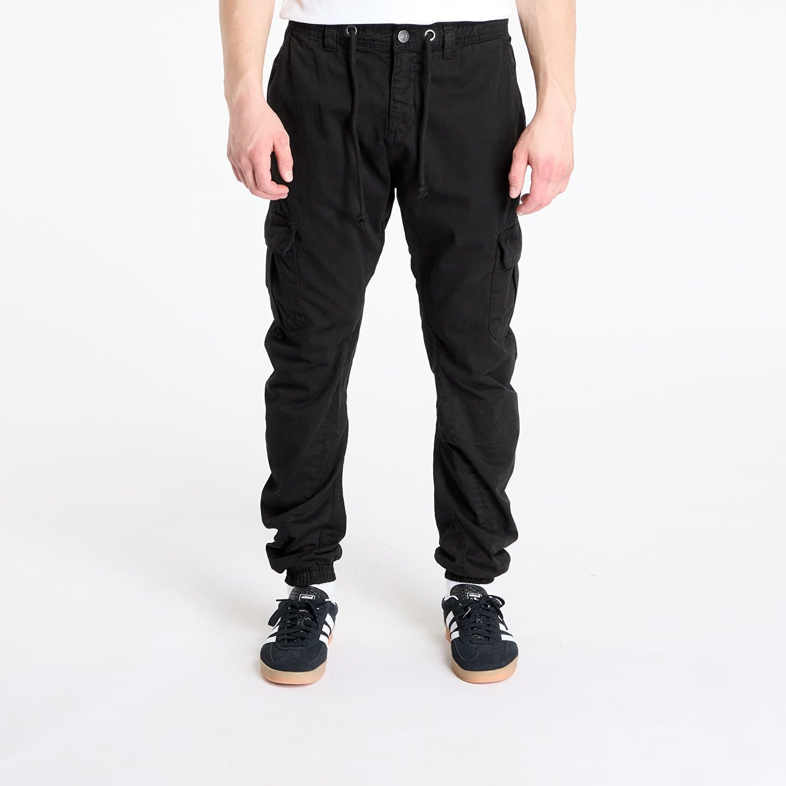 Nadrágok Urban Classics Cargo Jogging Pants Black L