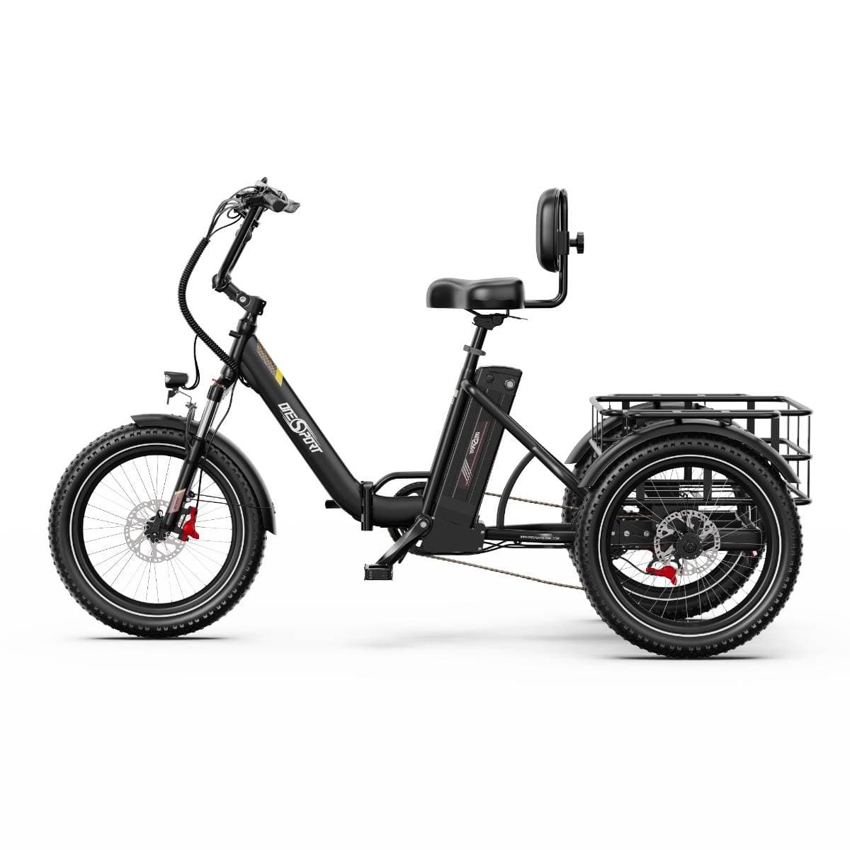 ONESPORT OT30 Pro Electric Tricycle 48V 18AH 500W 20 Inch Tires Adult City Cargo E-Tricycle