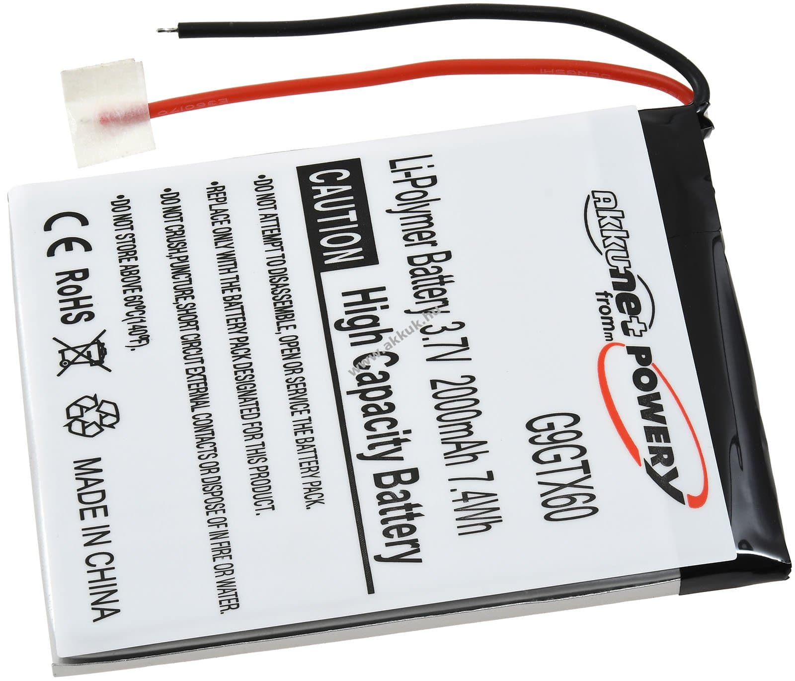 Helyettesítő GPS navigáció akku NavGear GTX-60