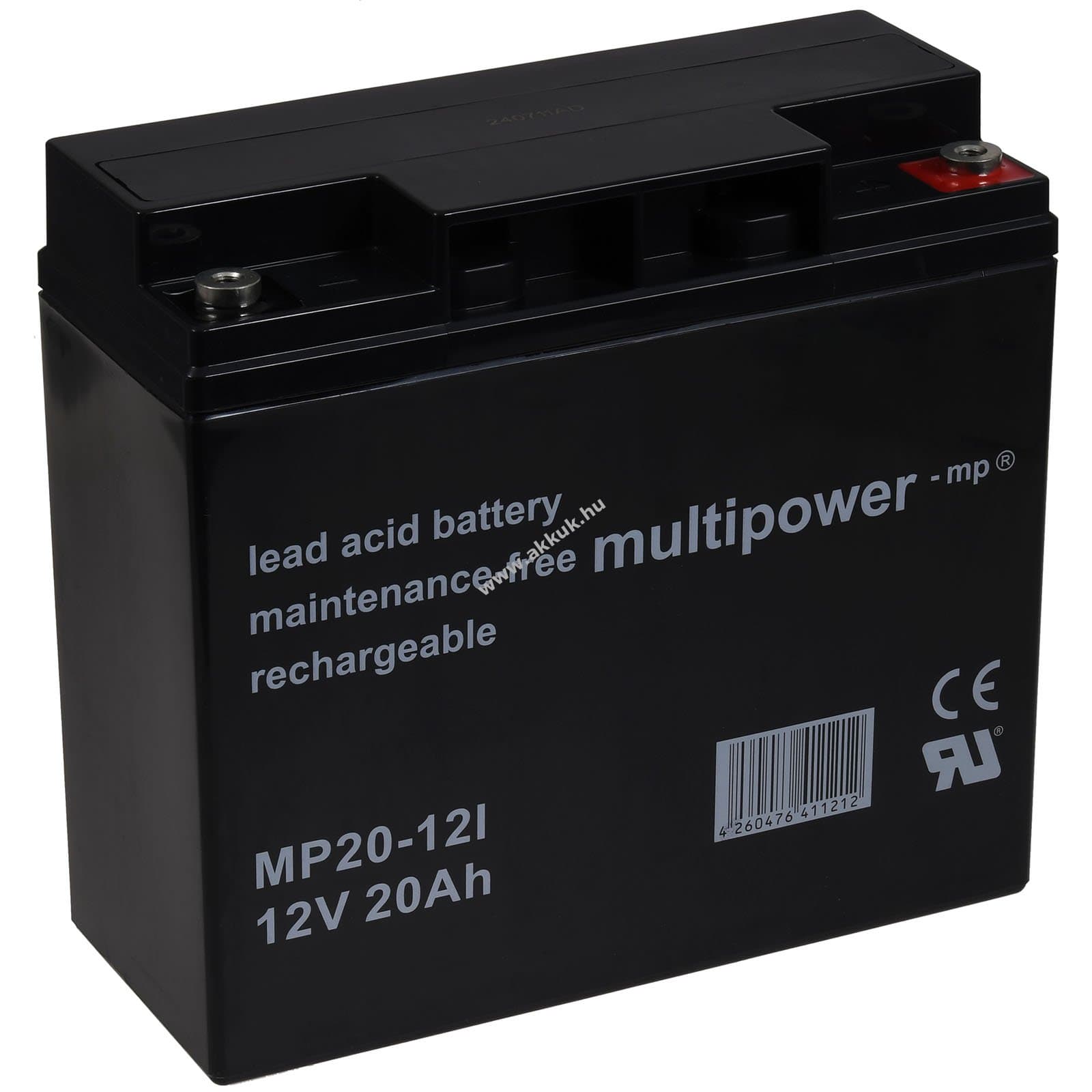 Multipower helyettesítő akku MP20-12 helyettesíti FIAMM típus FG21803