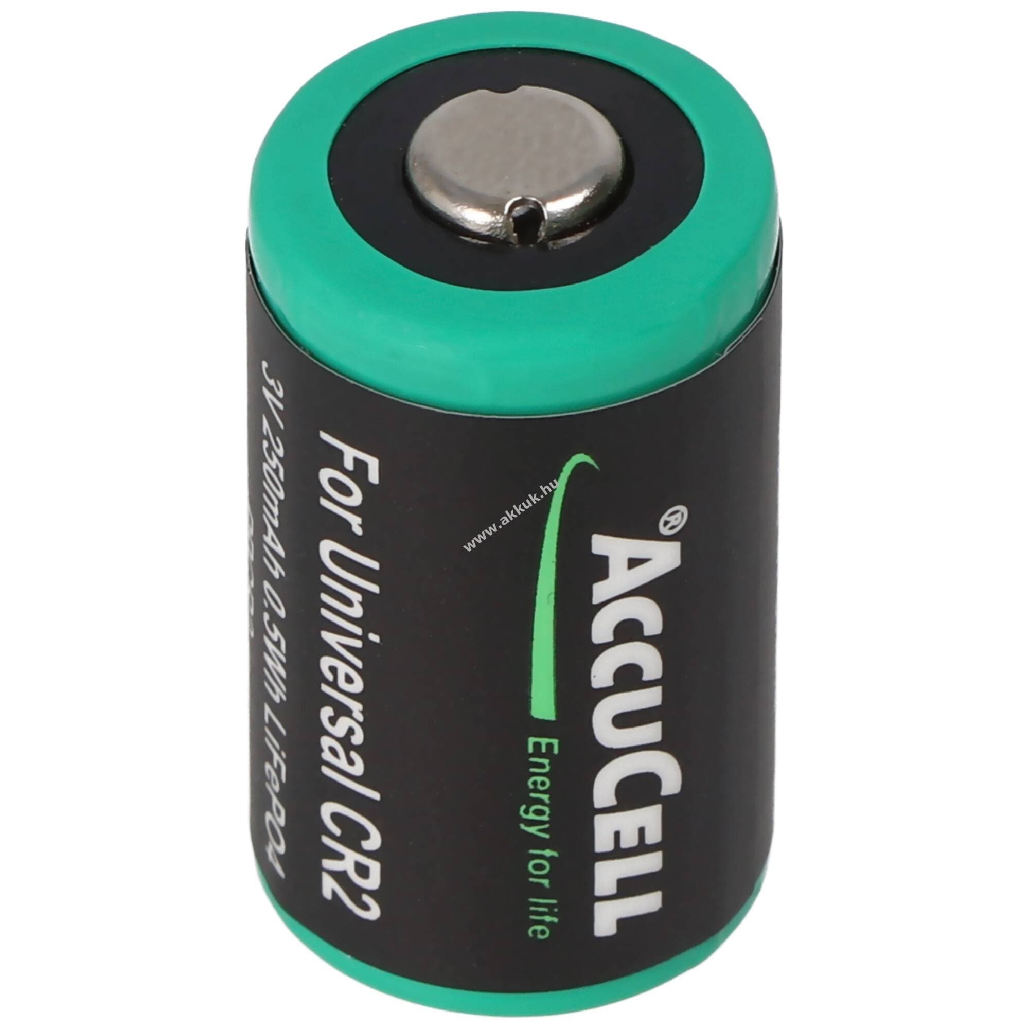 CR-2 / CR2 Li-Ion akku 250mAh, 3V, LiFePo4