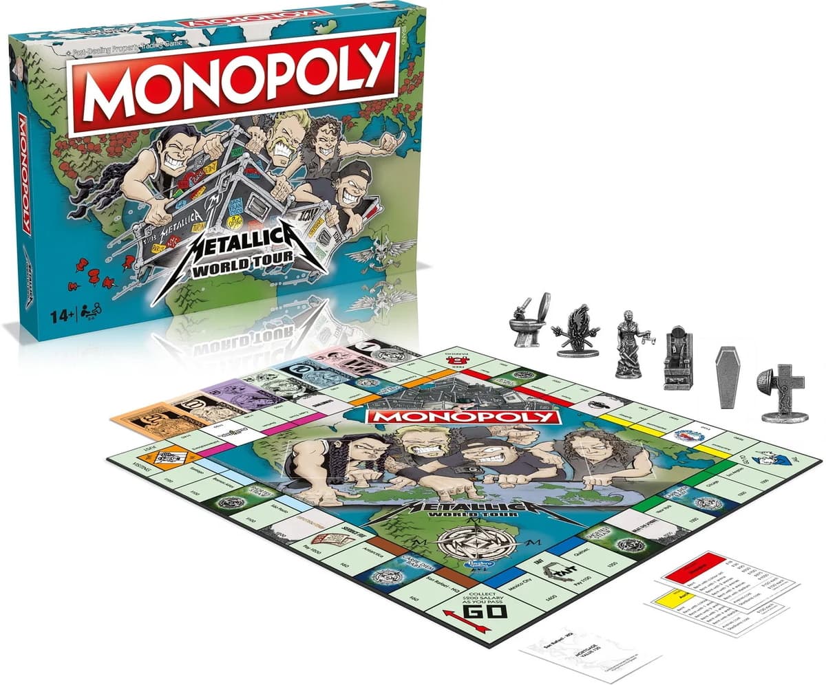 játék (monopoly) Metallica - World Tour - French Version