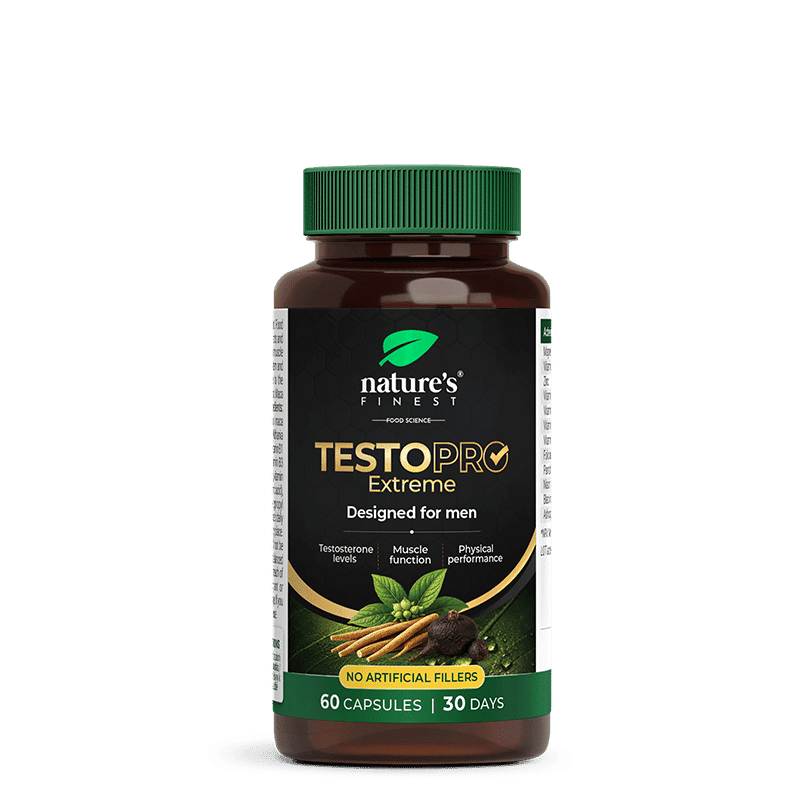 Nature's Finest TestoPRO Extreme | teszó- és izomteljesítmény-támogatás | B6-vitamin, pantoténsav