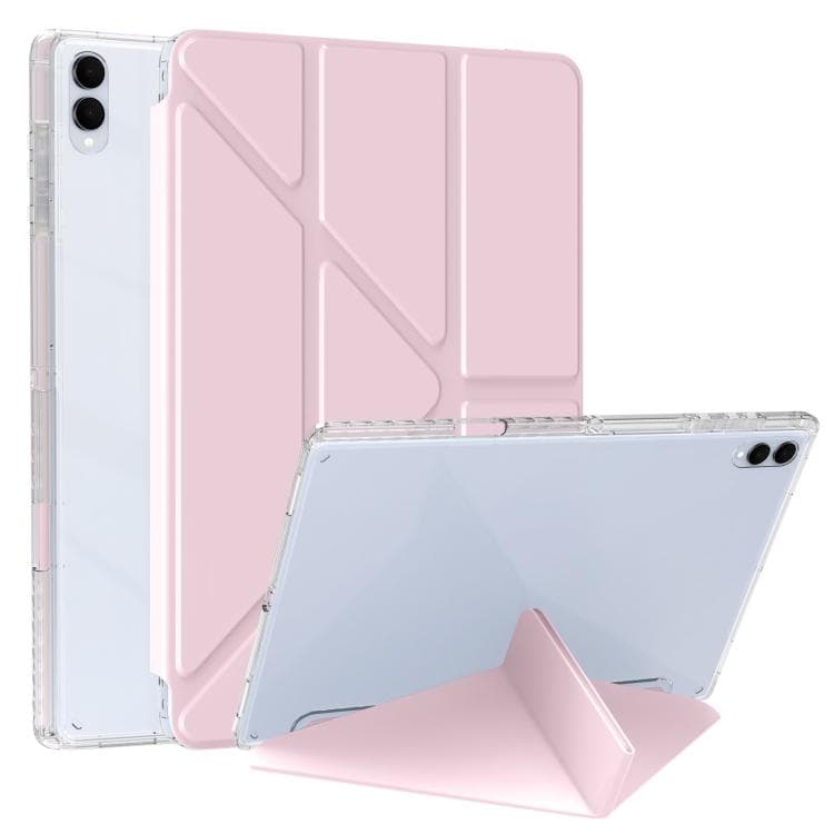 CRYSTAL Flip tok Samsung Galaxy Tab S11 Ultra világos rózsaszín